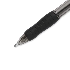 Paper Mate® Profile™ Retractable Ballpoint Pens, Bold Point, 1.4 mm, Translucent Black Barrel, Black Ink, Pack Of 12