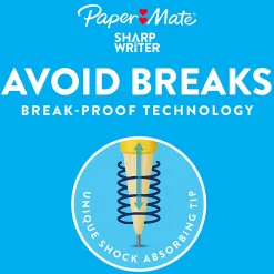 Paper Mate® SharpWriter® Mechanical Pencils, 0.7 mm, Yellow Barrel, Pack Of 36 Pencils