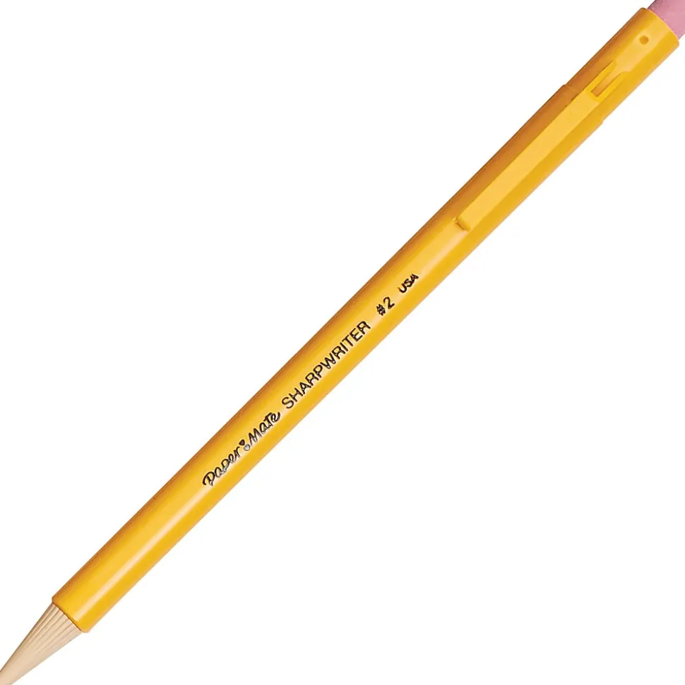 Paper Mate® SharpWriter® Mechanical Pencils, 0.7 mm, Yellow Barrel, Pack Of 36 Pencils