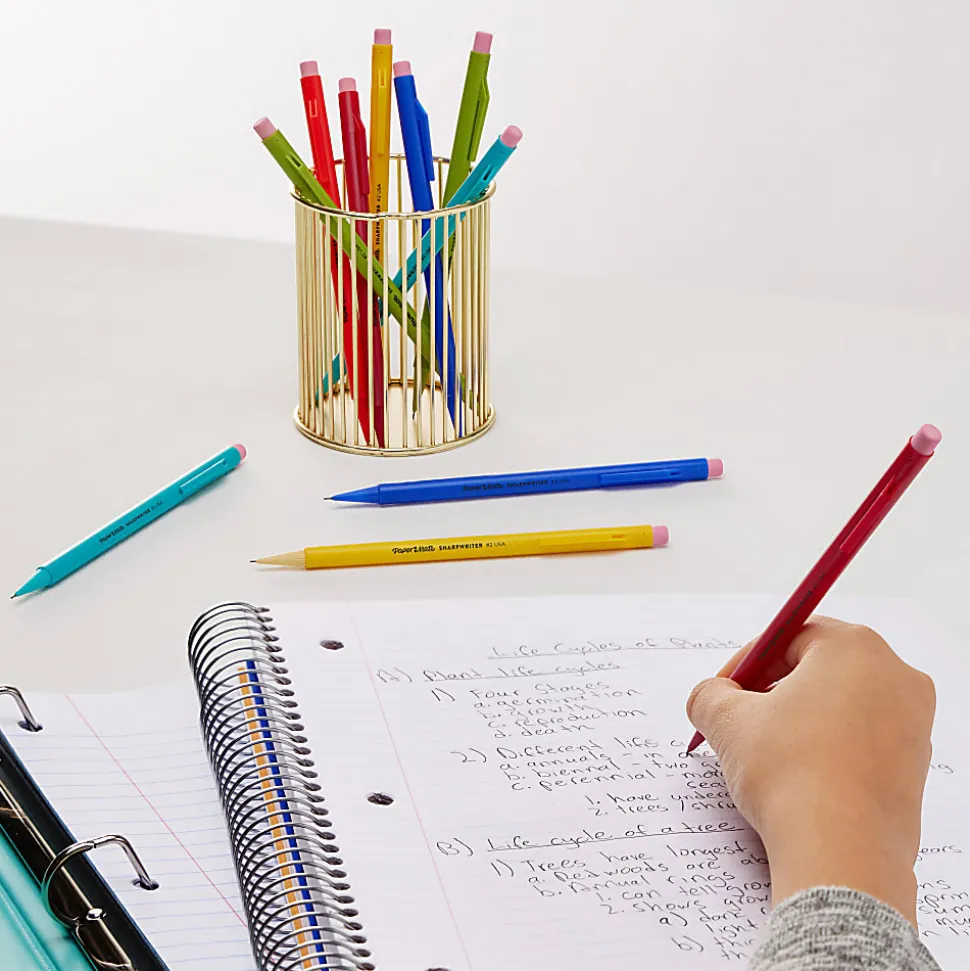 Paper Mate® SharpWriter® Mechanical Pencils, 0.7 mm, Yellow Barrel, Pack Of 36 Pencils