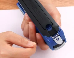 PaperPro InPower™ Premium Desktop Stapler With Antimicrobial Protection, 28-Sheet Capacity, Blue
