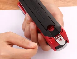 PaperPro InPower™ Premium Desktop Stapler With Antimicrobial Protection, 28-Sheet Capacity, Red