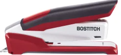PaperPro InPower™ Premium Desktop Stapler With Antimicrobial Protection, 28-Sheet Capacity, Red