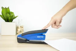 PaperPro InPower™ Spring-Powered Desktop Stapler, 20-Sheet Capacity, Blue