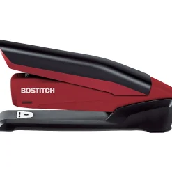 PaperPro InPower™ Spring-Powered Desktop Stapler With Antimicrobial Protection, 20-Sheet Capacity, Red