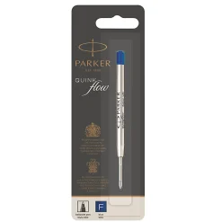 ParkerĀ® Ballpoint Pen Refill, Fine Point, 0.7 mm, Blue