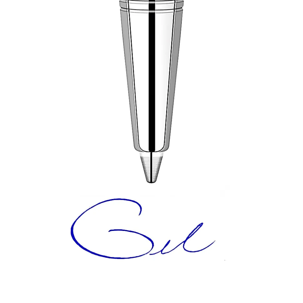 Parker® Gel-Ink Refills, Medium Point, 0.7 mm, Blue, Pack Of 2 Refills