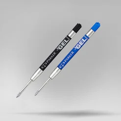 ParkerĀ® Gel-Ink Refills, Medium Point, 0.7 mm, Black, Pack Of 2 Refills