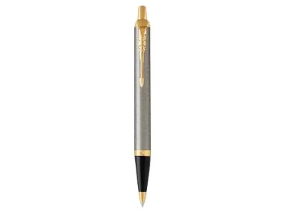 Parker® IM Ballpoint Pen, Medium Point, 1.0 mm, Black/Gold Barrel, Blue Ink