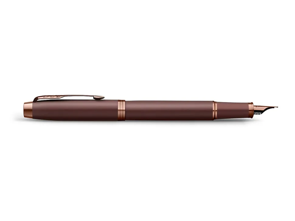 Parker IM Monochrome Fountain Pen, Burgundy Finish and Trims, Medium Point, Blue Ink, Gift Box