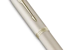 Parker IM Monochrome RollerBall® Pen, Champagne Finish and Trims, Fine Point, Black Ink, Gift Box
