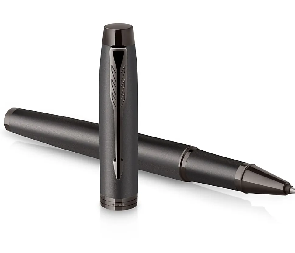 Parker® IM Rollerball Pen, Fine Point, 0.5 mm, Titanium Gunmetal Barrel, Black Ink
