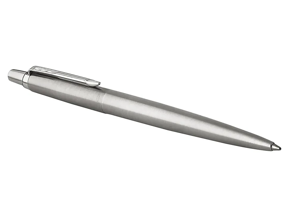 Parker® Jotter™ Ballpoint Pen, Medium Nib, 0.7 mm, Stainless Steel Barrel, Blue Ink