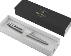 Parker® Jotter XL Ballpoint Pen, Medium Point, 0.7 mm, Silver Barrel, Blue Ink