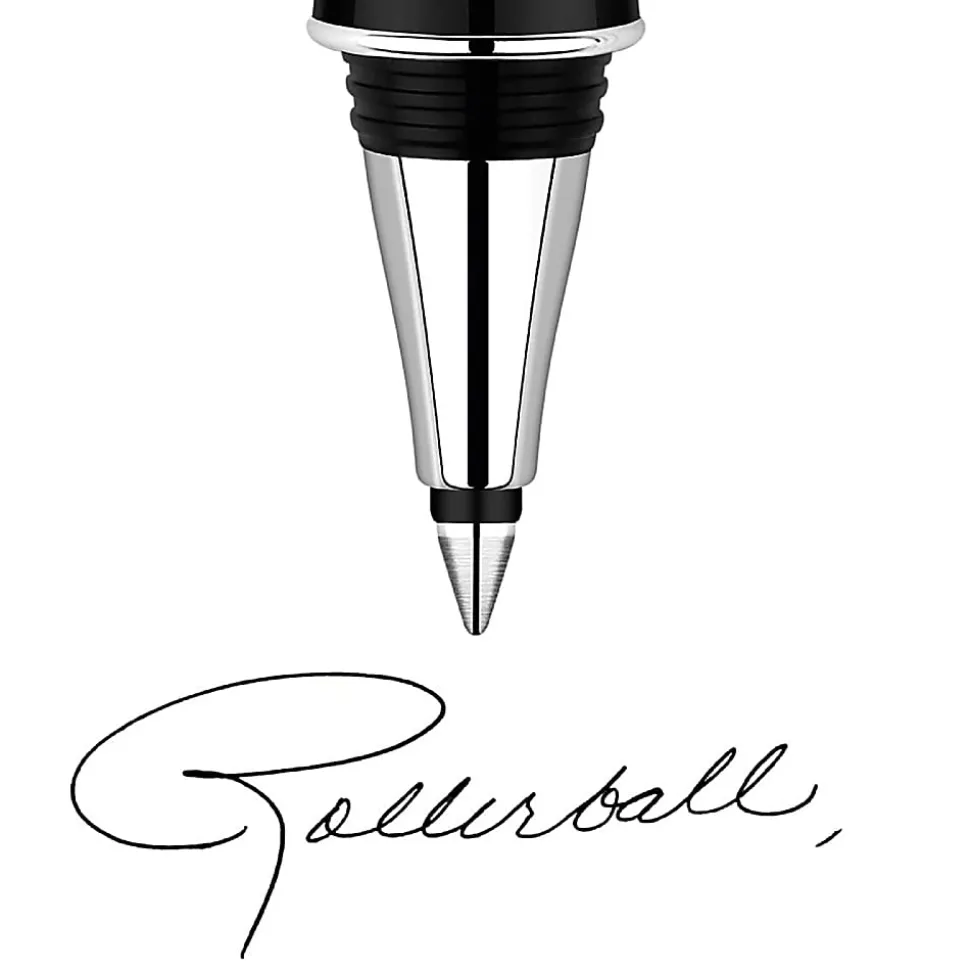 Parker® Rollerball Pen Refill, Medium Point, 0.7 mm, Black, Pack Of 2