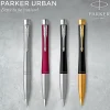 Parker® Urban Twist Ballpoint Pen, 1 mm, Medium Point, Metro Metallic With Chrome Trim, Black Ink