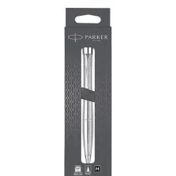 Parker® Urban Twist Ballpoint Pen, 1 mm, Medium Point, Metro Metallic With Chrome Trim, Black Ink