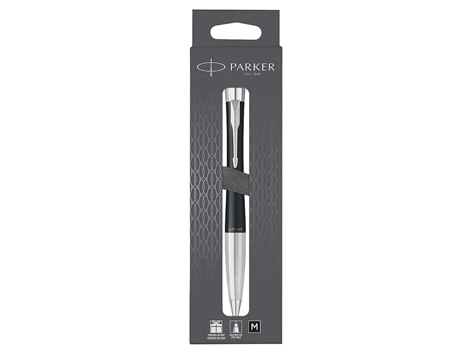 Parker® Urban Twist Ballpoint Pen, Medium Point, 1 mm, Muted Black Barrel, Black Ink