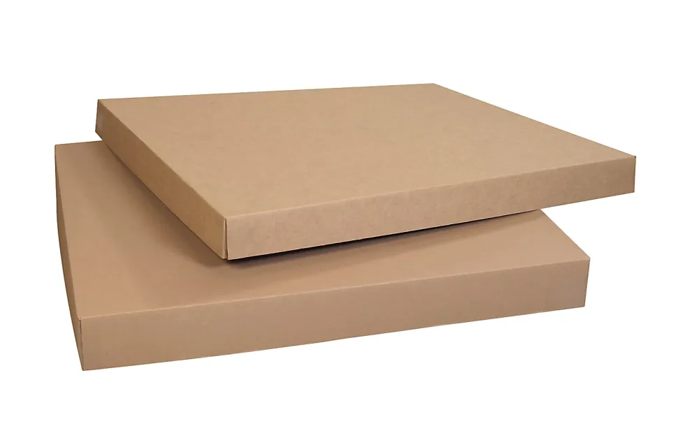 Partners Brand Bulk Cargo Boxes, 48" x 40" x 5", Kraft, Pack Of 5 Lids