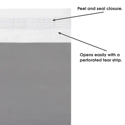 Partners Brand Clear View Poly Mailers, 9" x 12", Pack Of 500