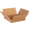 Partners Brand Corrugated Boxes, Flat, 2"H x 13"W x 13"D, Kraft, Pack Of 25