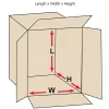 Partners Brand Corrugated Boxes, 12" x 12" x 8", Kraft, Pack Of 25