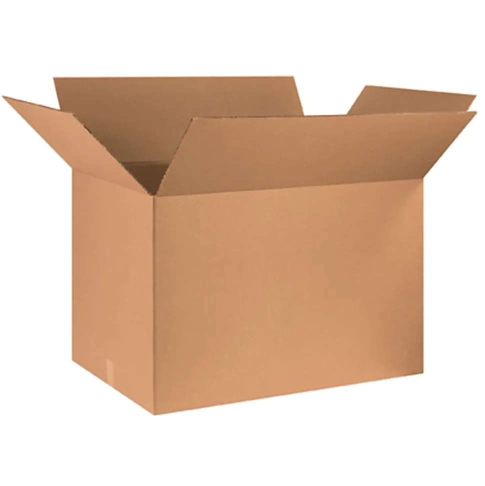 Partners Brand Corrugated Boxes 36" x 24" x 24", Kraft, Bundle of 5