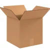Partners Brand Corrugated Boxes, 12"L x 12"W x 12"H, Kraft, Pack Of 25