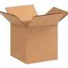 Partners Brand Corrugated Cube Boxes, 5" x 5" x 5", Kraft, Pack Of 25