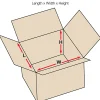 Partners Brand Corrugated Cube Boxes, 36"L x 36"W x 36"H, Kraft, Pack Of 5