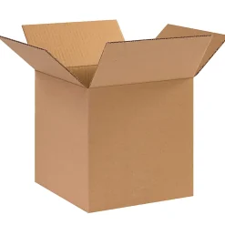 Partners Brand Corrugated Cube Boxes, 10" x 10" x 10", Kraft, Pack Of 25