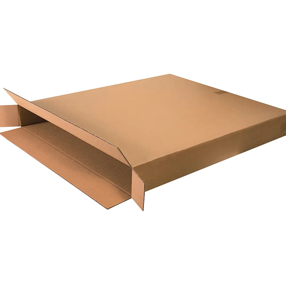 Partners Brand Corrugated Side-Loading Boxes, 36" x 5" x 42", Kraft, Pack Of 5