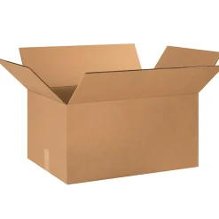 Partners Brand Double-Wall Heavy-Duty Corrugated Cartons, 24" x 16" x 12", Kraft, Box Of 10