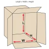 Partners Brand Double-Wall Heavy-Duty Corrugated Cartons, 24" x 24" x 48", Kraft, Box Of 5