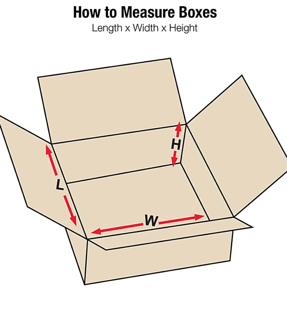 Partners Brand Flat Corrugated Boxes, 13" x 10" x 4", Kraft, Pack Of 25