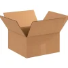 Partners Brand Flat Corrugated Boxes, 12" x 12" x 6", Kraft, Pack Of 25