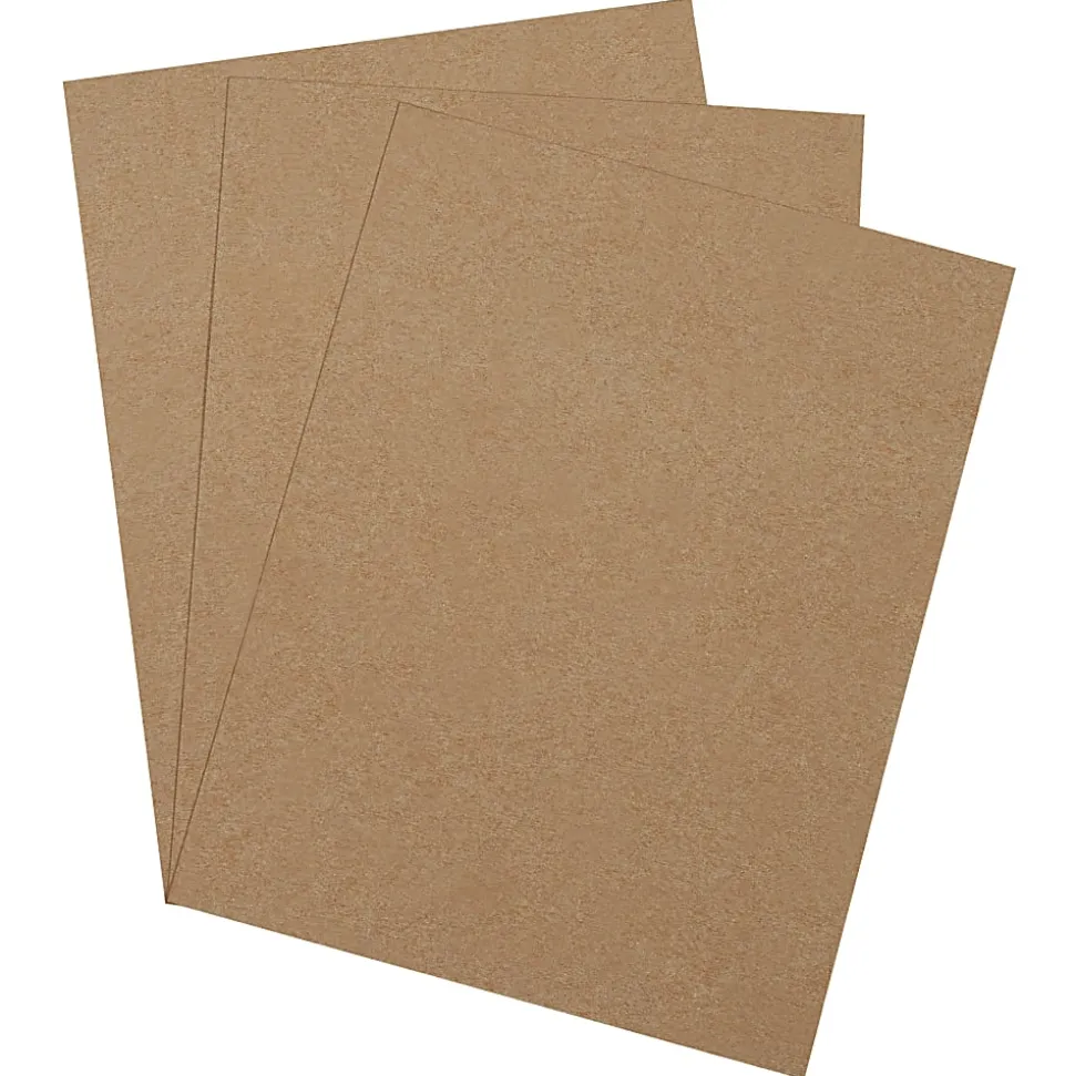Partners Brand Heavy-Duty Chipboard Pads, 8 1/2" x 11", Kraft, Case Of 750