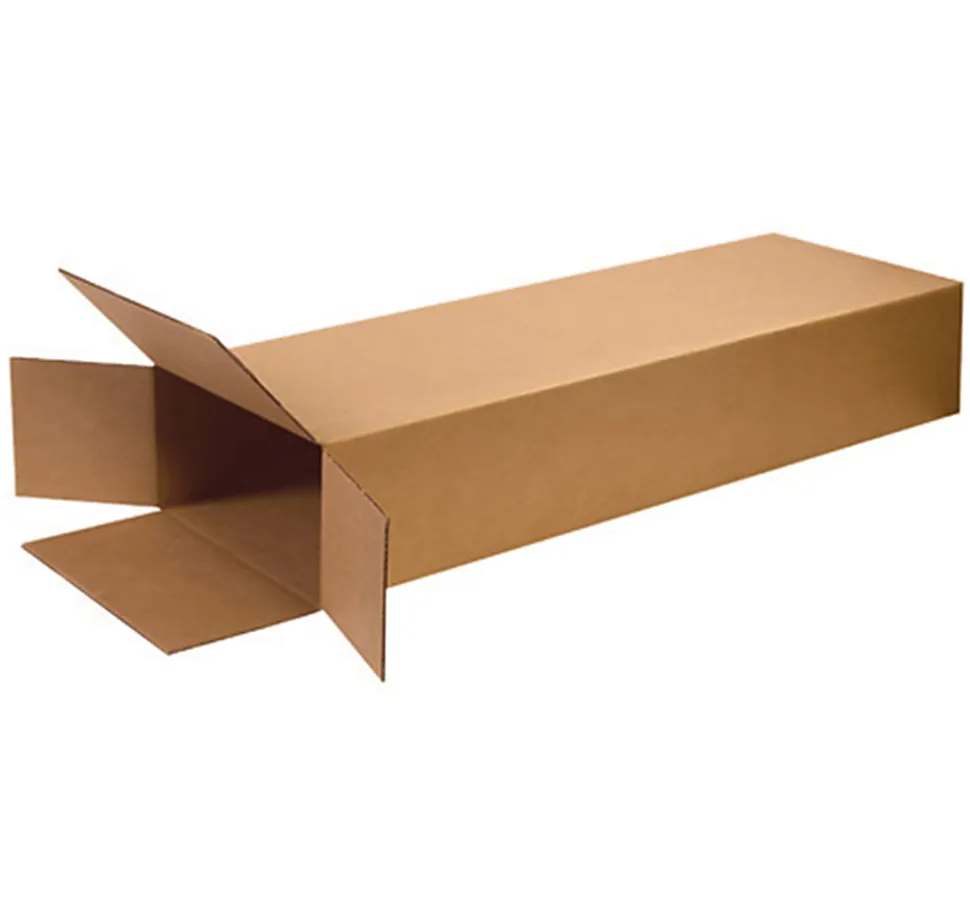 Partners Brand Heavy-Duty Side-Loading Boxes 18" x 6" x 45", Kraft, Bundle of 5