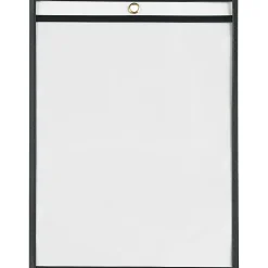 Partners Brand Job Ticket Holders, 9" x 12", Black, Pack Of 25, FSC12122ASON