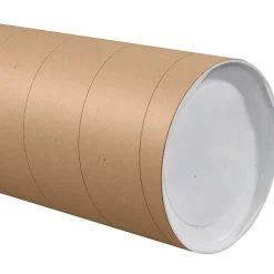 Partners Brand Jumbo Mailing Tubes, 8" x 60", 80% Recycled, Kraft, Case Of 10