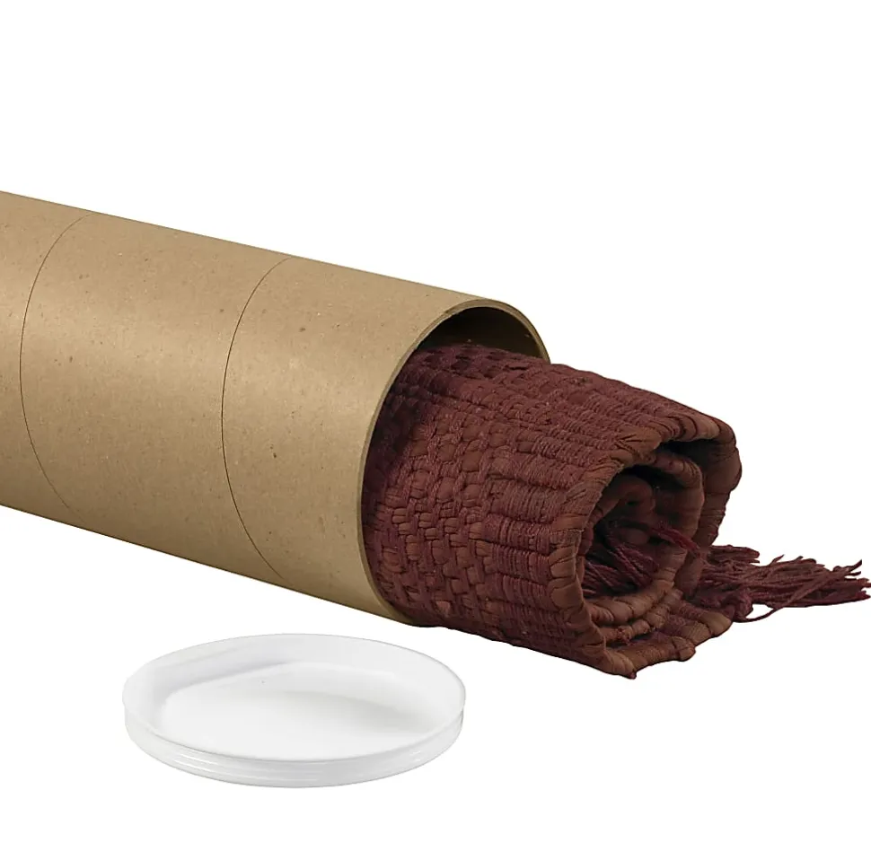 Partners Brand Jumbo Mailing Tubes, 8" x 72", 80% Recycled, Kraft, Case Of 10