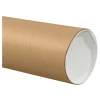 Partners Brand Jumbo Mailing Tubes, 6" x 48", Kraft, Case Of 10 Tubes