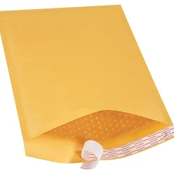 Partners Brand Kraft EZ Open Tear-Tab Bubble Mailers, #4, 9 1/2" x 14 1/2", Pack Of 25