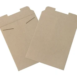 Partners Brand Kraft Stayflats® Flat Mailers, 9 3/4
