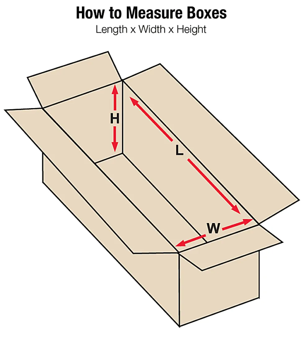 Partners Brand Long Corrugated Boxes 26" x 8" x 8", Bundle of 25