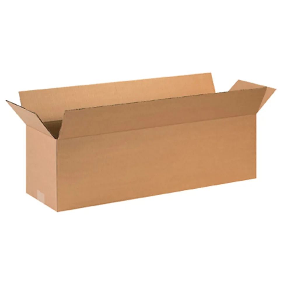 Partners Brand Long Corrugated Boxes 26" x 8" x 8", Bundle of 25