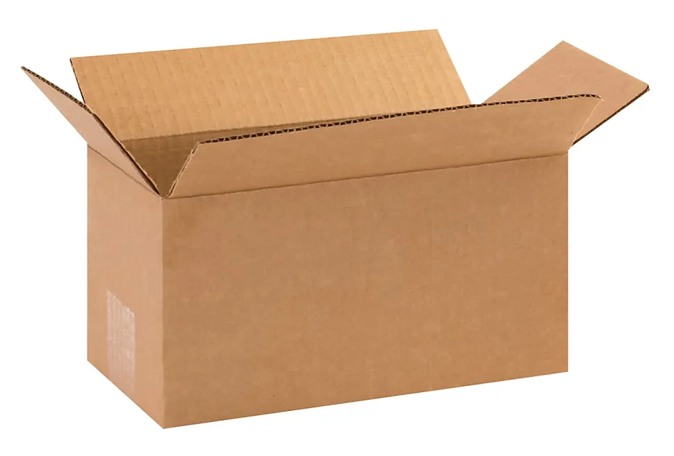 Partners Brand Long Corrugated Boxes, 10" x 5" x 5", Kraft, Pack Of 25