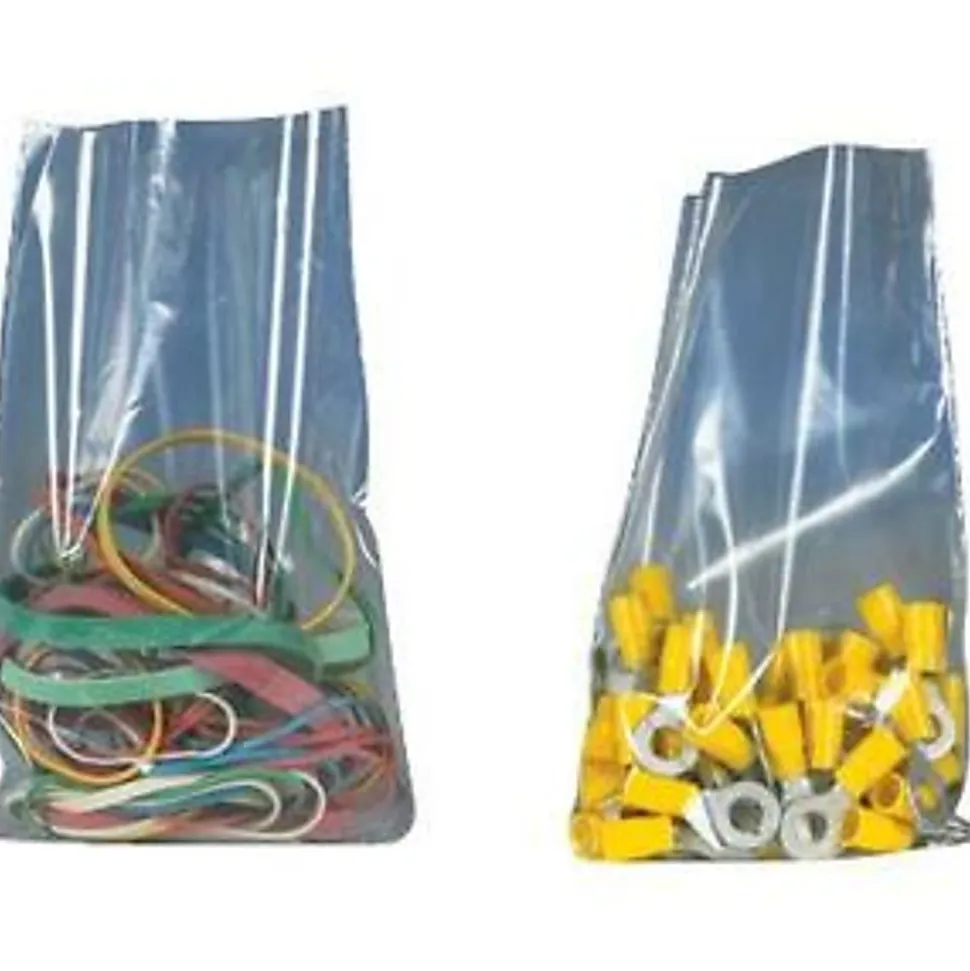 Partners Brand 1 Mil Flat Poly Bags, 14" x 20", Clear, Case Of 1000