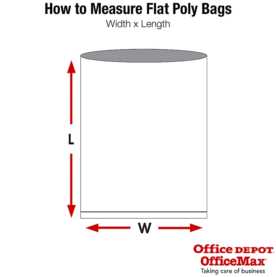 Partners Brand 1 Mil Flat Poly Bags, 18" x 24", Clear, Case Of 1000