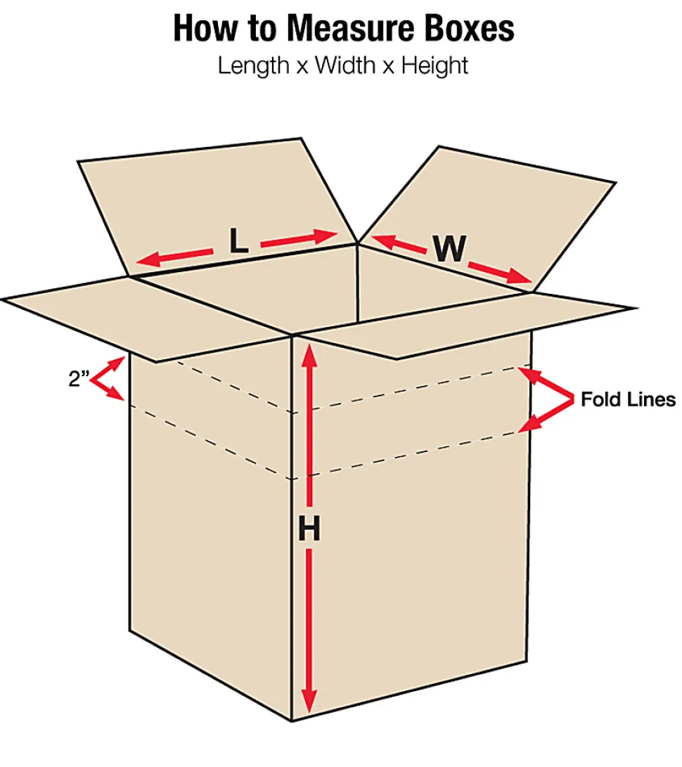 Partners Brand Multi-Depth Corrugated Boxes, 16" x 16" x 16", Scored 14", 12", 10", 8", Kraft, Pack Of 10